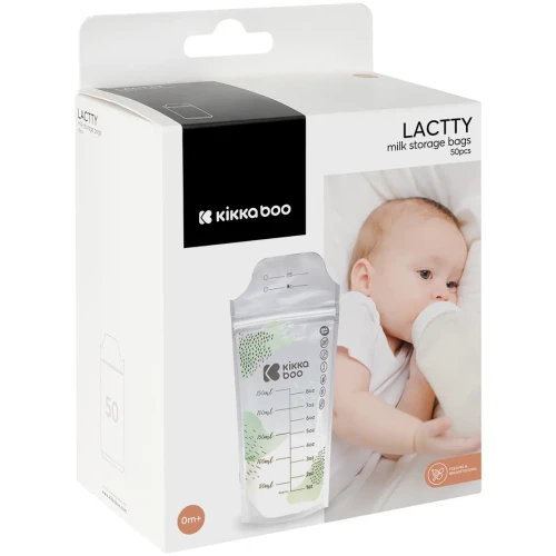 Пакеты для хранения молока KikkaBoo Lactty, 50 шт., 200 мл купить в Кишиневе