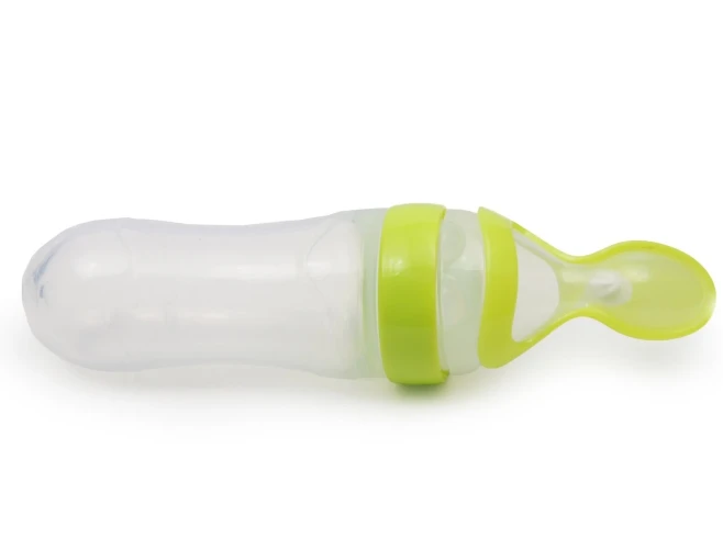 Biberon cu lingură din silicon Moni, 90 ml cumpăra în Chișinau