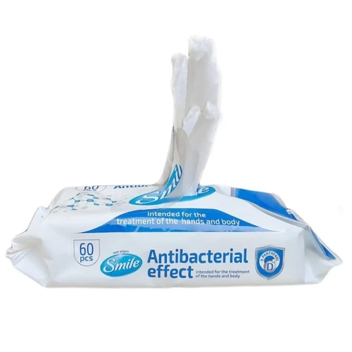 Servetele umede Smile Antibacterial, 60 buc. cumpăra în Chișinau