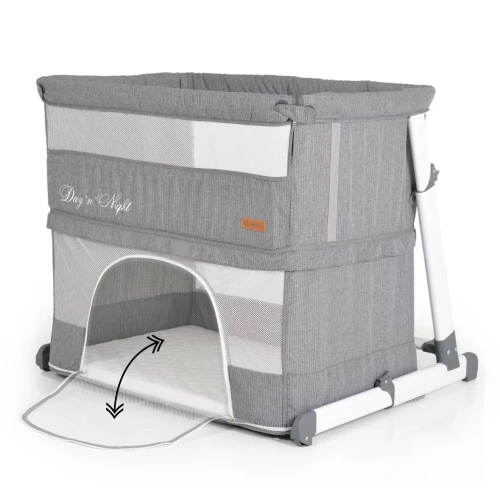 Детская кроватка 2 в 1 Moni Day n Night Grey купить в Кишиневе