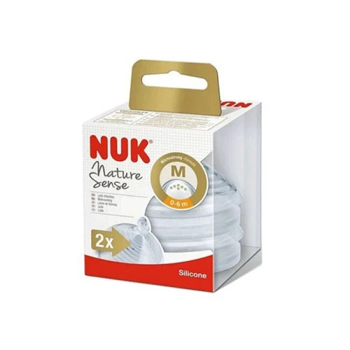 Соска силиконовая NUK Nature средний поток 0-6 мес купить в Кишиневе
