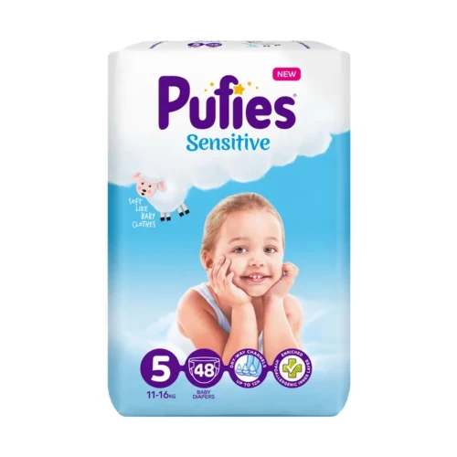 Подгузники Pufies Sensitive 5 (11-16 кг), 48 шт. купить в Кишиневе