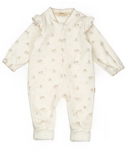Комбинезон BabyCosy Velur Ivory (9-12М) купить в Кишиневе