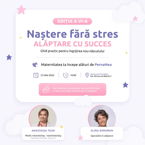 Maternitatea ta începe alături de PernaMea – Ediția a VI-a ''Naștere fără stres. Alăptare cu succes. Ghid practic pentru îngrijirea nou-născutului'' cumpăra în Chișinau