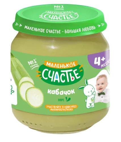 Пюре Маленькое Счастье из кабачка (4 месяца+), 80 г купить в Кишиневе