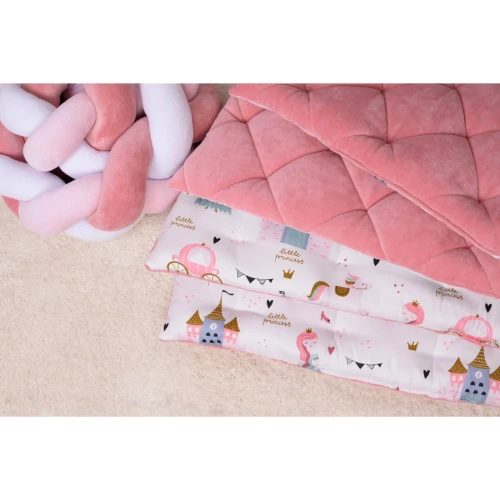 Lenjerie de patut Veres Velour Princess Pink (5 piese), 120x60 cm cumpăra în Chișinau
