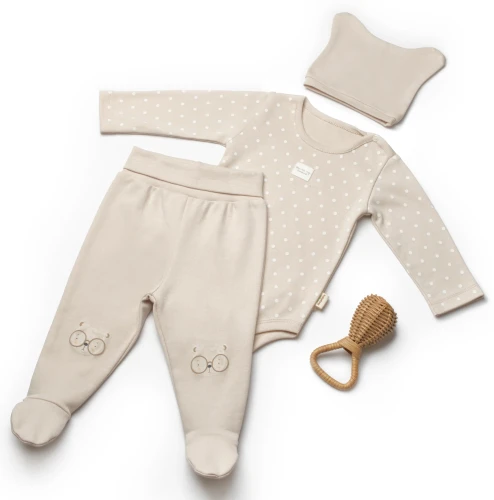 Комплект из 3 штук BabyCosy Beige (6-9М) купить в Кишиневе