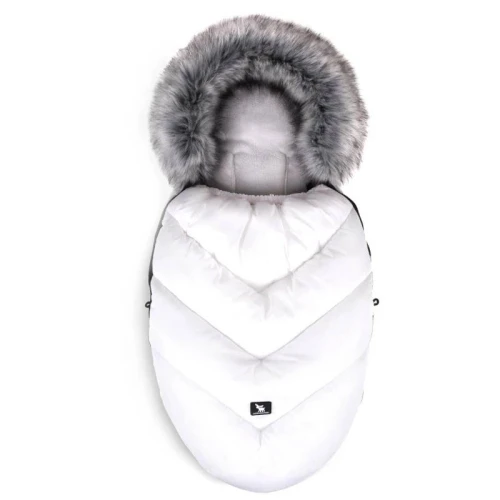 Husă de iarnă pentru cărucior Cottonmoose Footmuf Moose White, 105-115 x 53 cm cumpăra în Chișinau
