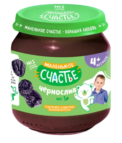 Пюре Маленькое Счастье из чернослива (4+ месяцев), 80 г купить в Кишиневе
