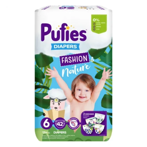 Подгузники Pufies Fashion & Nature 6 (13+ кг), 42 шт. купить в Кишиневе