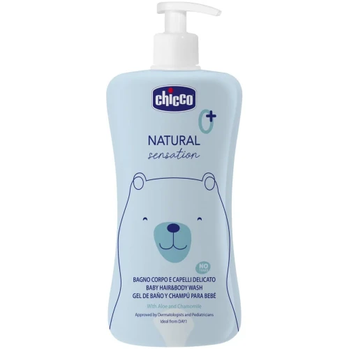 Sampon si gel de dus pentru copii Chicco Natural Sensation, 500 ml cumpăra în Chișinau