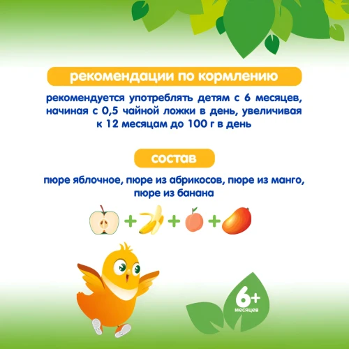 Piure Черноголовка Salată tropicală (6 luni +), 85 g cumpăra în Chișinau