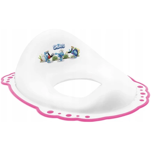 Детская накладка на унитаз Maltex 2 компонента The Smurfs White/Pink, 18 мес+ купить в Кишиневе