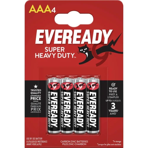 Set baterii Energizer Eveready Super Heavy Duty AAA, 4 buc. cumpăra în Chișinau