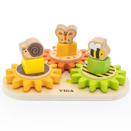 Игрушка-сортер Viga Geometric Block Gears купить в Кишиневе