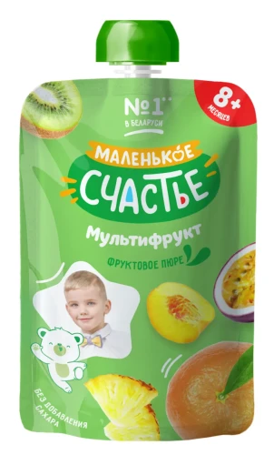 Пюре Маленькое Счастье Мультифрукт (5 мес+), 90 г купить в Кишиневе
