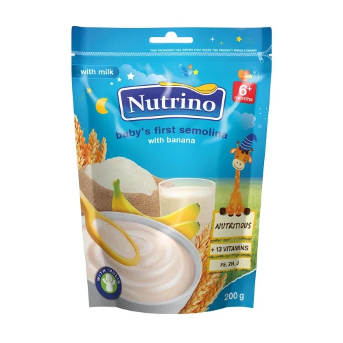 Terci Nutrino din gris cu lapte si banane (6 luni+), 200 gr cumpăra în Chișinau