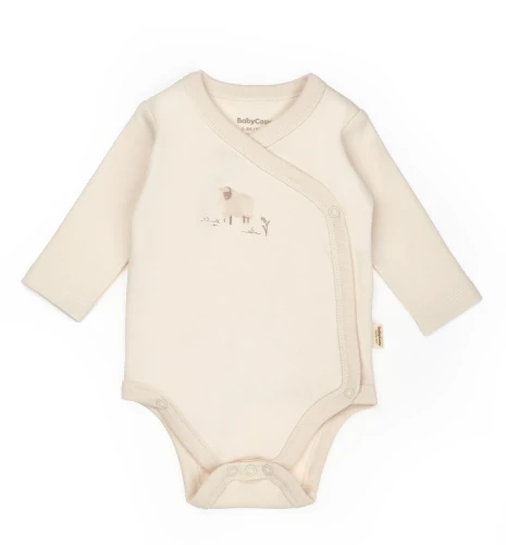 Body cu mânecă lungă BabyCosy Cream & Ecru, 2 buc. (3-6L) cumpăra în Chișinau