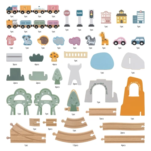 Set construcție Viga Train Set, 90 elemente cumpăra în Chișinau