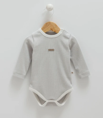 Body cu mânecă lungă Caramell Happy Boy Grey, 2 buc. (0L) cumpăra în Chișinau