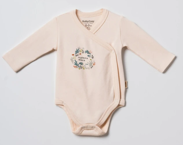 Body cu mânecă lungă BabyCosy Ecru & Green, 2 buc. (1-3L) cumpăra în Chișinau