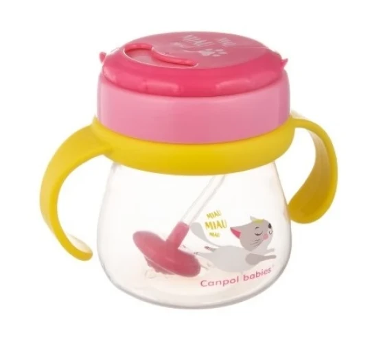 Cană cu pai Canpol babies Cat 250 ml cumpăra în Chișinau