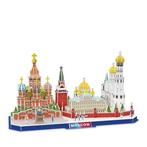 Puzzle 3D Cubic Fun Moscow, 204 elemente cumpăra în Chișinau
