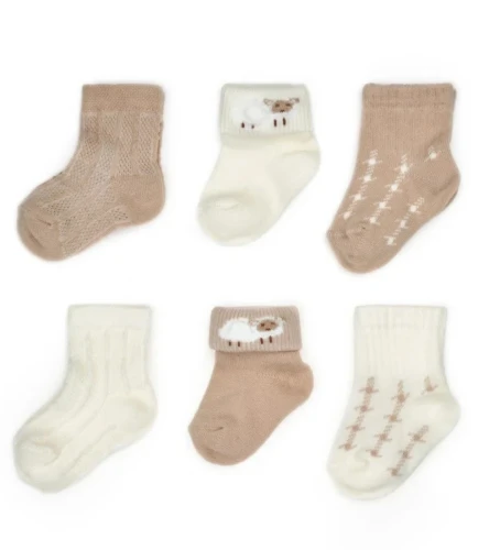 Ciorapei BabyCosy Beige, 6 buc. (12-24L) cumpăra în Chișinau