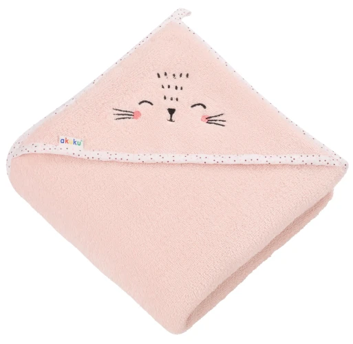 Банное полотенце Akuku Cat Pink, 100x100 см купить в Кишиневе