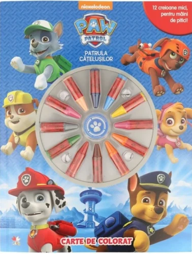 Раскраска Paw Patrol + 12 восковых карандашей купить в Кишиневе