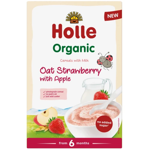 Terci Holle din ovaz cu lapte, mere si capsune (6 luni+), 250 gr cumpăra în Chișinau