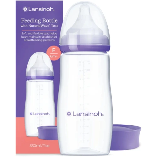 Biberon pentru bebeluși din polipropilenă Lansinoh NaturalWave, 330 ml cumpăra în Chișinau