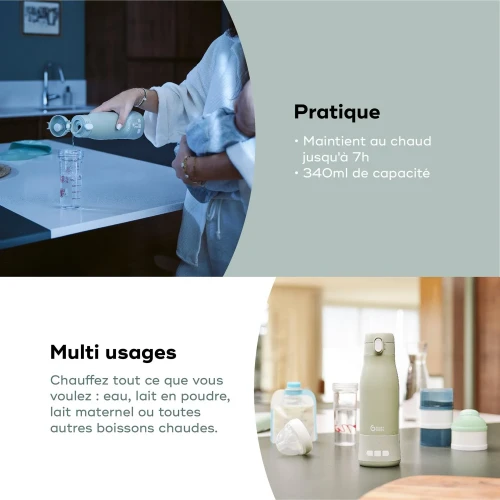 Încălzitor portabil de lichide Babymoov Moov & Feed Mineral Green cumpăra în Chișinau