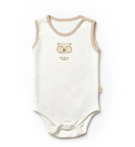 Body fără mânecă BabyCosy Ivory & Ecru, 2 buc. (6-9L) cumpăra în Chișinau
