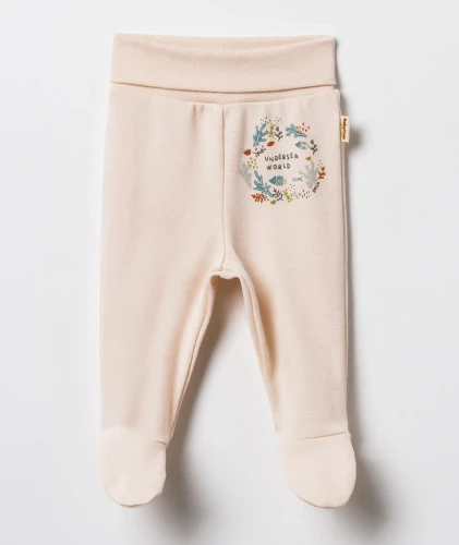 Pantaloni BabyCosy Green & Ecru, 2 buc. (6-9L) cumpăra în Chișinau