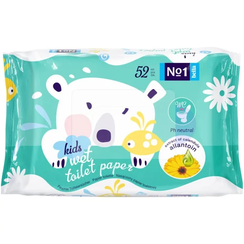 Салфетки влажные для интимной гигиены Bella No1 Kids, 52 шт. купить в Кишиневе