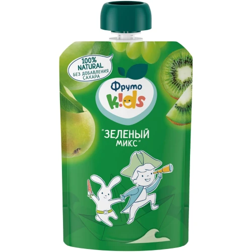 Piure ФрутоKids Mix Verde din mar-par-struguri-kiwi (9 luni+), 90 g cumpăra în Chișinau