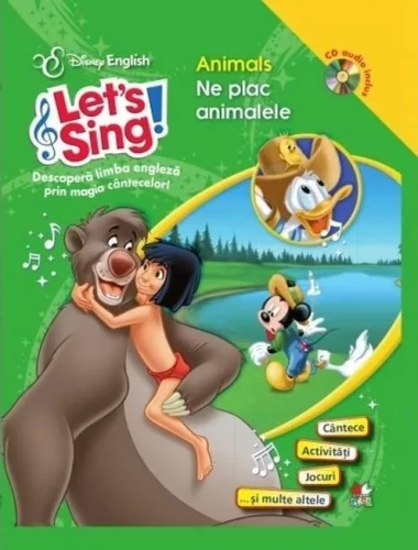 Книга Я люблю животных Let's Sing! - Disney English +CD купить в Кишиневе