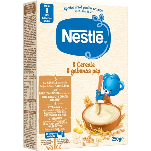 Terci Nestle 8 cereale fără lapte (8 luni+), 250 gr cumpăra în Chișinau