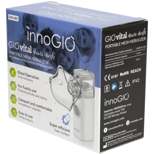Небулайзер МЭШ технология InnoGIO GIOvital Mini Mesh купить в Кишиневе