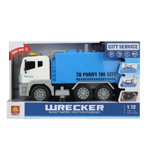 Cisterna cu furtun de apa cu frictiune Wenyi Wrecker Blue cumpăra în Chișinau