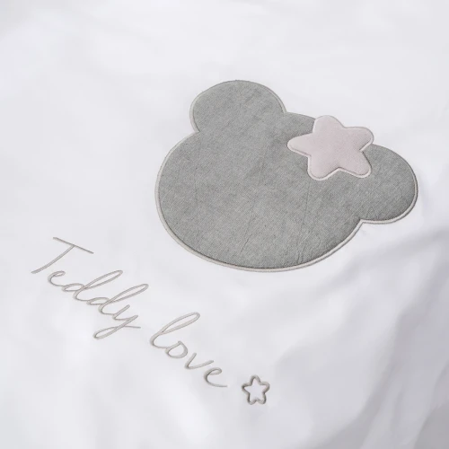 Lenjerie de patut Perina Teddy love Gri-Oliv (6 piese), 120x60 cm cumpăra în Chișinau