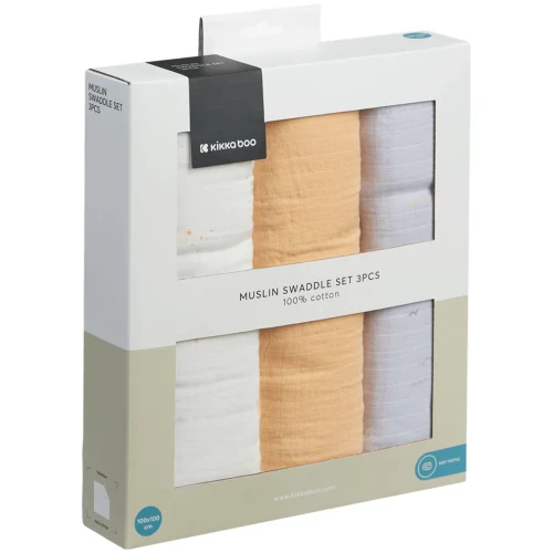 Pelinci din muselina KikkaBoo Seally Me (100x100 cm), 3 buc. cumpăra în Chișinau