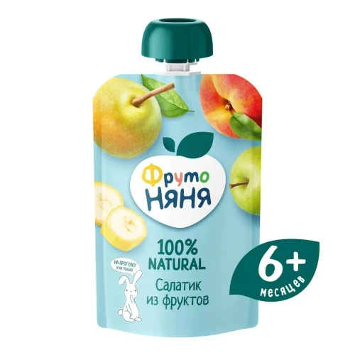 Piure ФрутоНяня din salată din 4 fructe (6 luni+), 90 g cumpăra în Chișinau