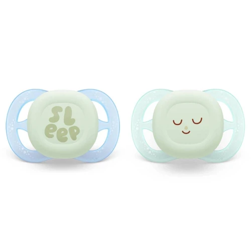 Ортодонтические силиконовые соски Philips Avent Start Nighttime Sleep (0–2 мес.), 2 шт. купить в Кишиневе