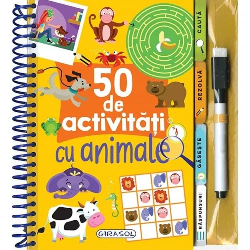 Carte 50 de activități cu animale cumpăra în Chișinau