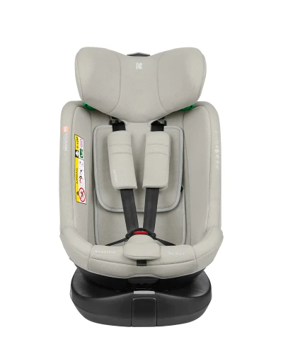 Автокресло 40-150 см (i-Size) Isofix KikkaBoo i-Round Light Grey, поворотное 360 купить в Кишиневе