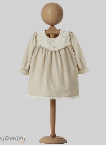 Rochiță cu mânecă lungă Mymio Jacquard Beige (6-9L) cumpăra în Chișinau