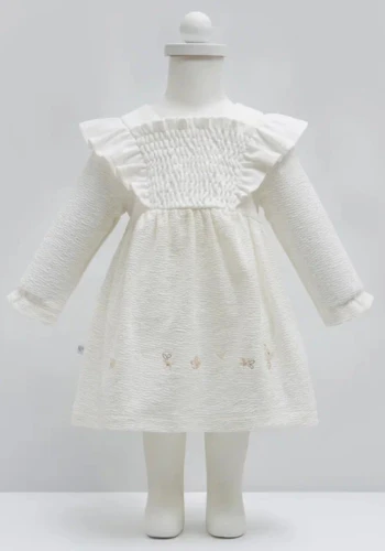 Платье с длинным рукавом Caramell Happy Spring Ivory (1-3М) купить в Кишиневе