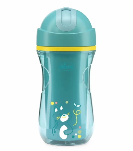 Термокружка с трубочкой Chicco Turquoise (14 мес.+), 266 мл купить в Кишиневе